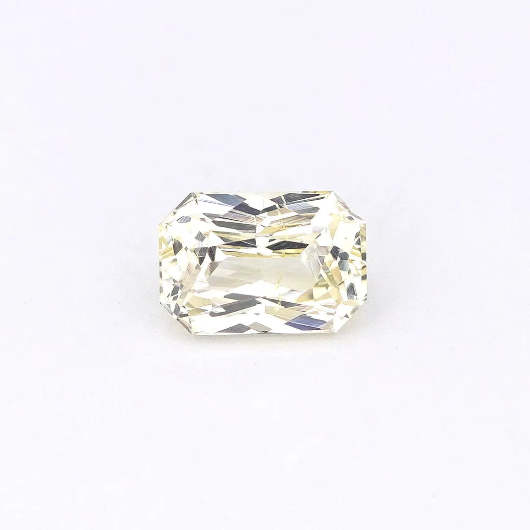 1.29ct Octagonal Natural Sapphire (Colour Yellow, Clarity Eye Clean, Cut Faceted)