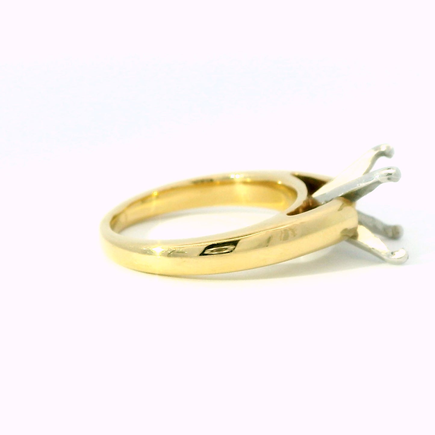 Classic 4 Prong Cathedral Solitaire Engagement Ring