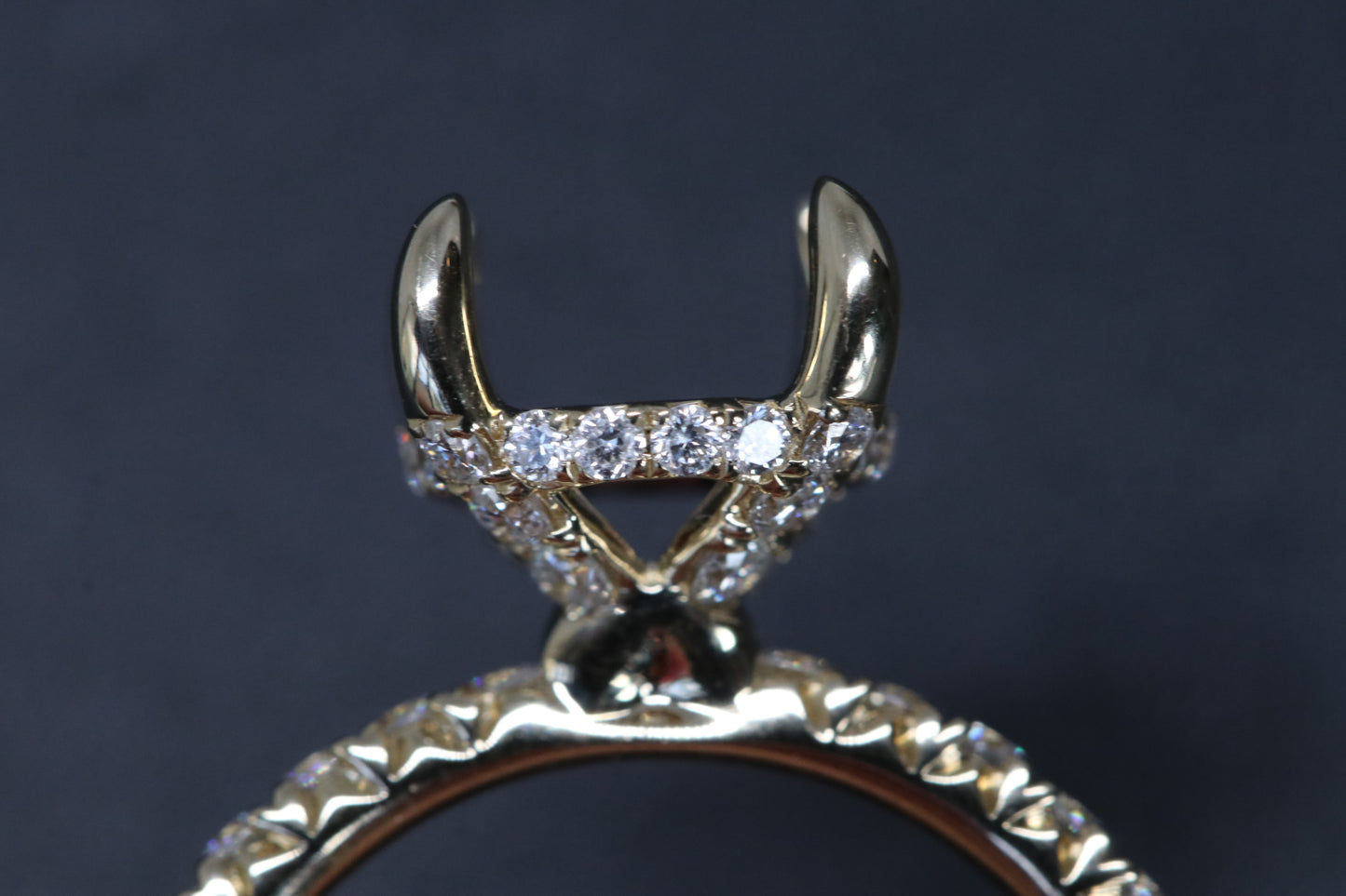 Hidden Halo Diamond Engagement Ring