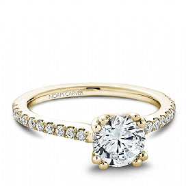 Shared Prong Engagement Ring B001-01YM