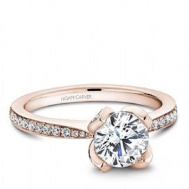 Shared Prong Engagement Ring B019-01RM