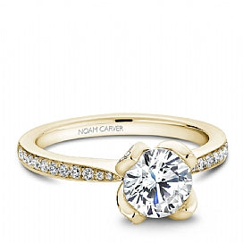 Shared Prong Engagement Ring B019-01YM