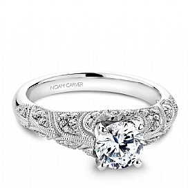 Shared Prong Engagement Ring B056-01WM