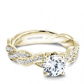 Shared Prong Engagement Ring B059-01YM