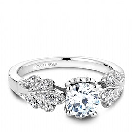 Shared Prong Engagement Ring B063-01WM