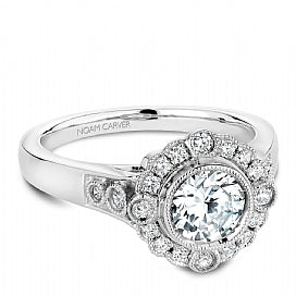 Shared Prong Engagement Ring B091-01WM