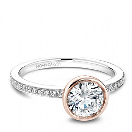 Shared Prong Engagement Ring B095-02WRM
