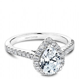 Shared Prong Engagement Ring B169-01WM