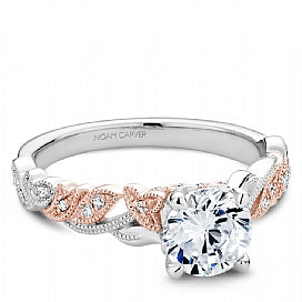 Shared Prong Engagement Ring B321-01WRM