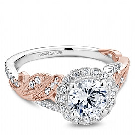 Shared Prong Engagement Ring B327-01WRM