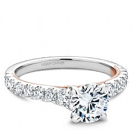 Shared Prong Engagement Ring B332-01WRM