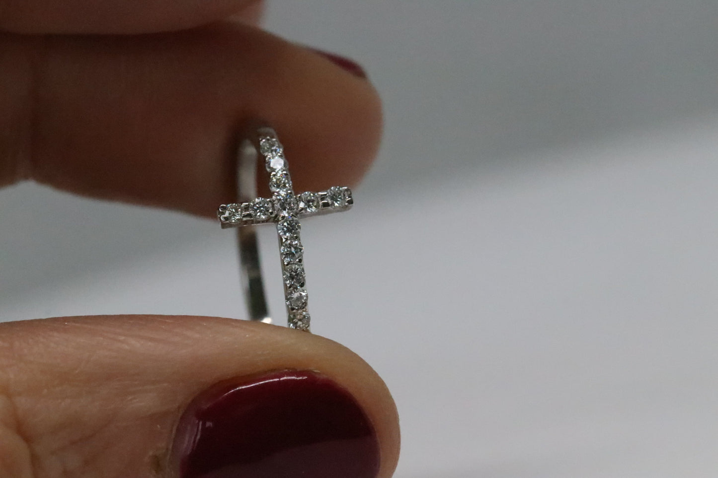 Diamond Cross Ring