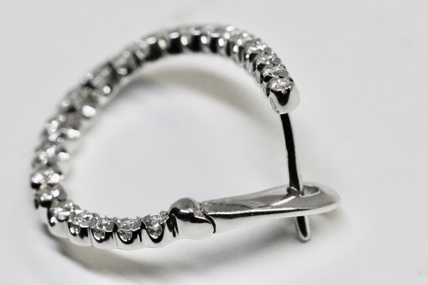 Inside Out-Side Front to Back Diamond Hoops