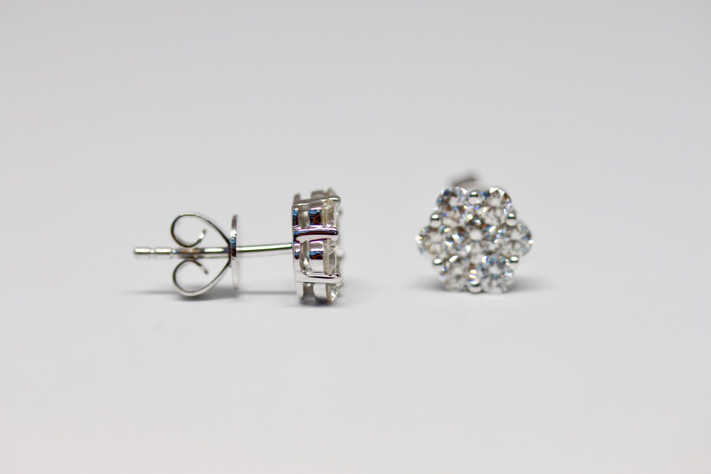 Diamond Cluster Earrings