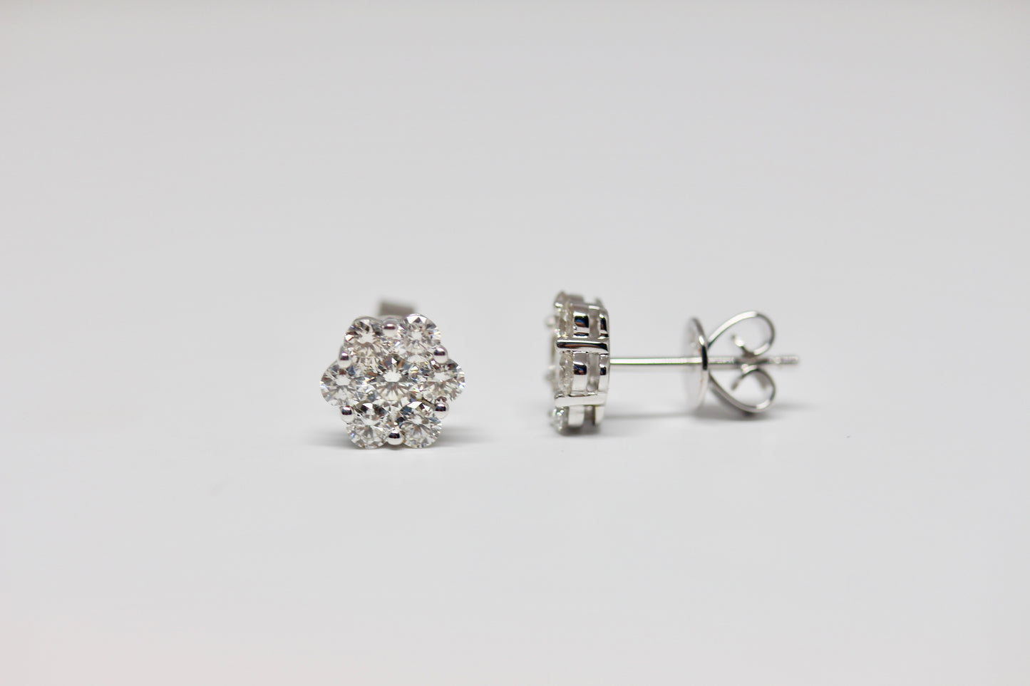 Diamond Cluster Earrings