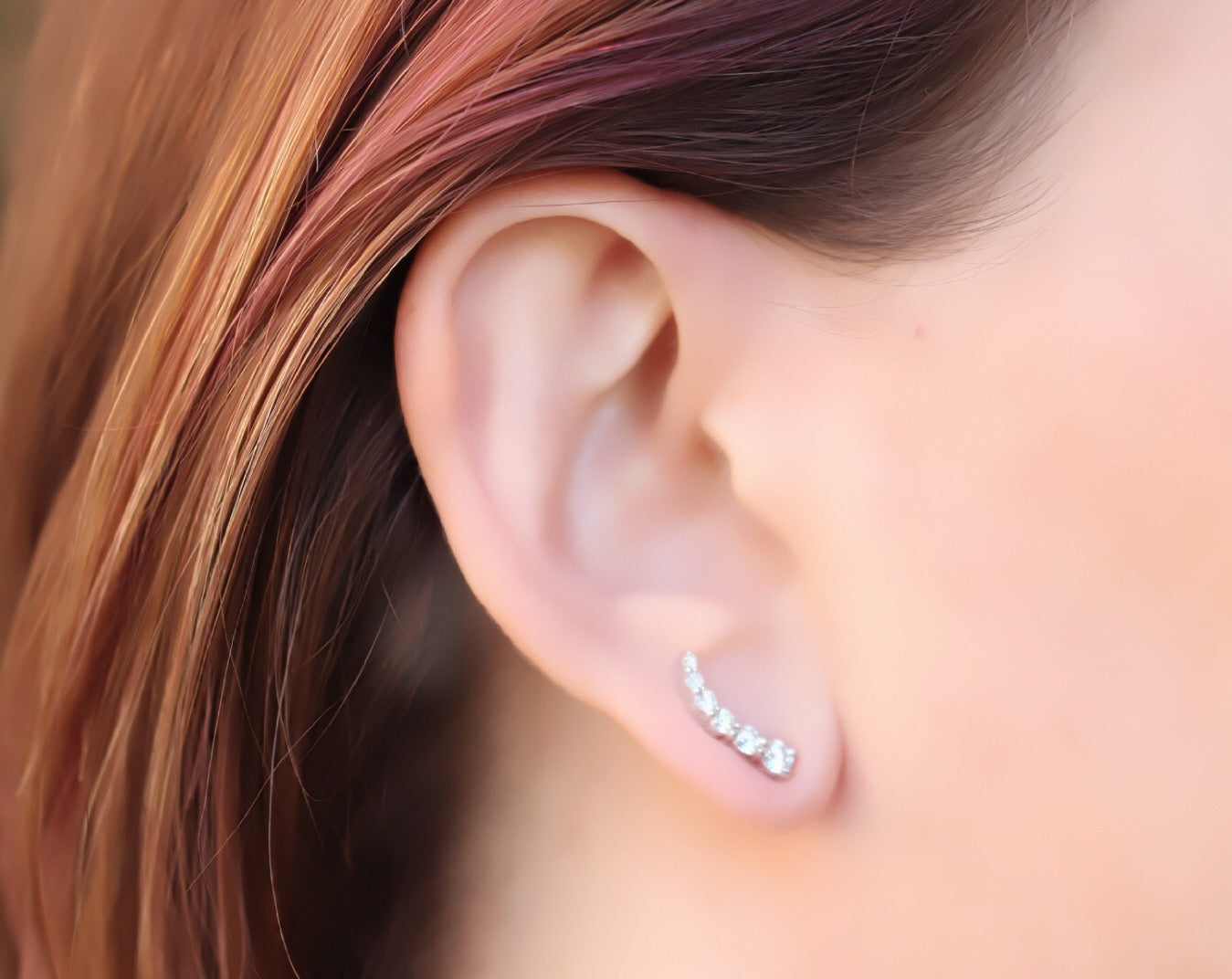 Show Me Some Sparkle Diamond Ear Climbers