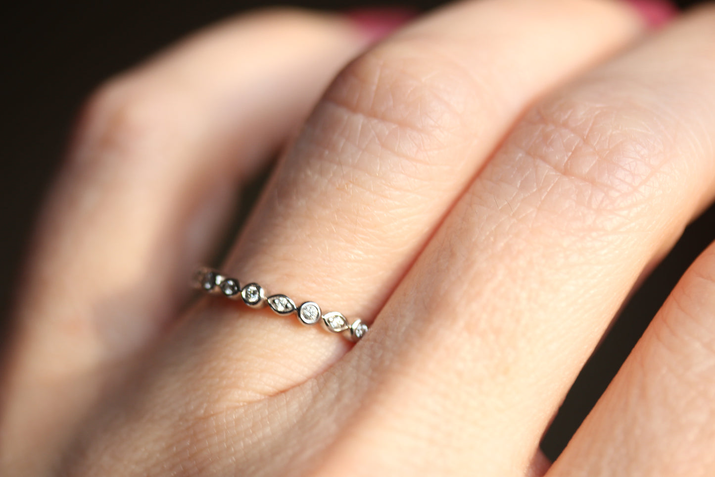 Diamond Stackable or Wedding Band