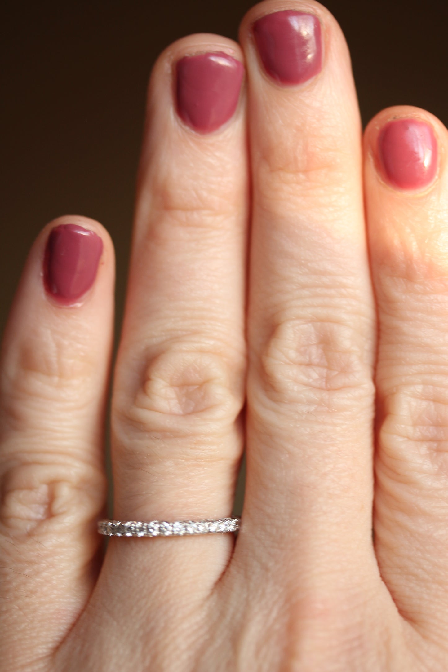 Detailed Diamond Wedding Band