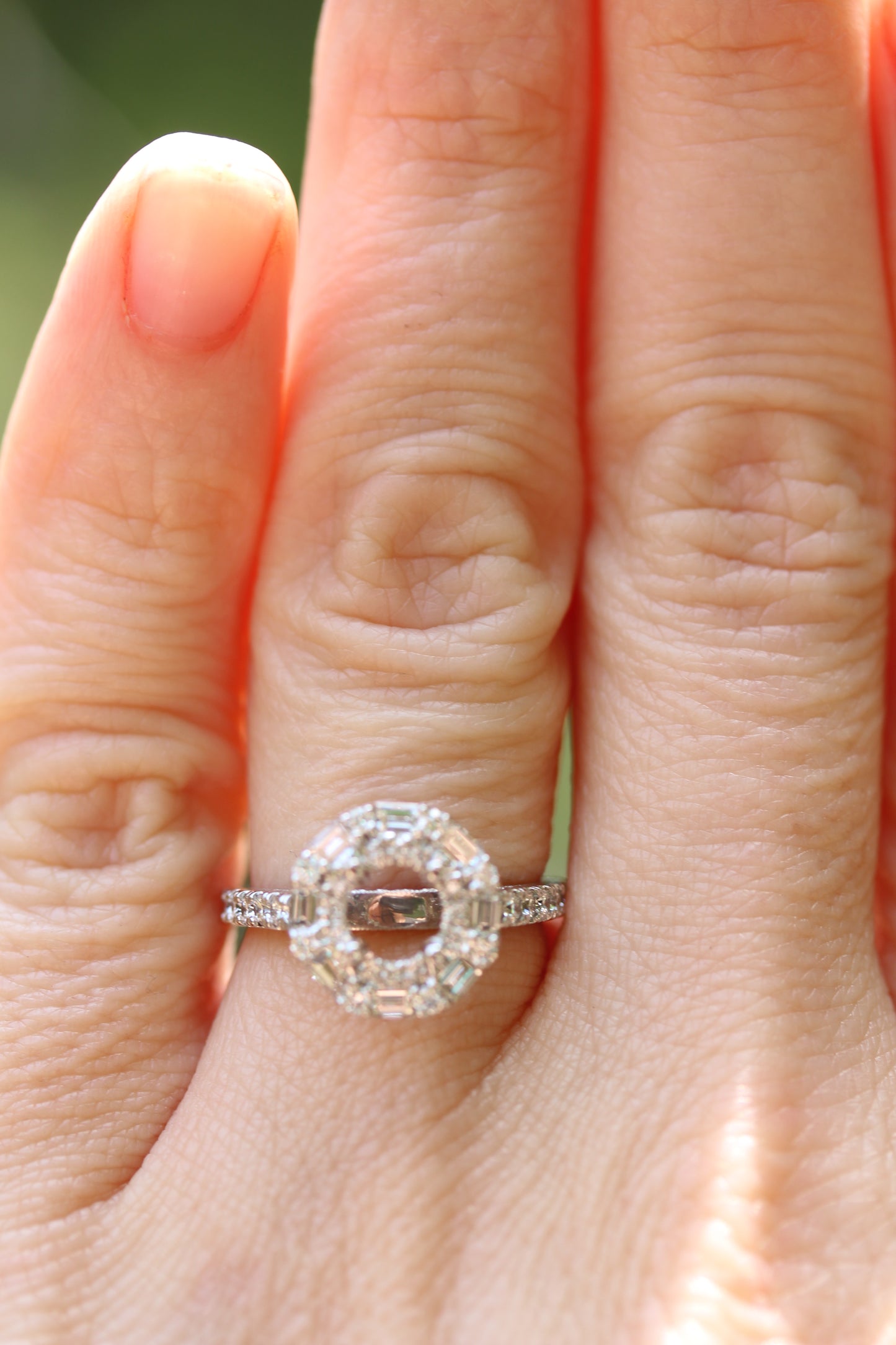 Round Halo Diamond Engagement Ring