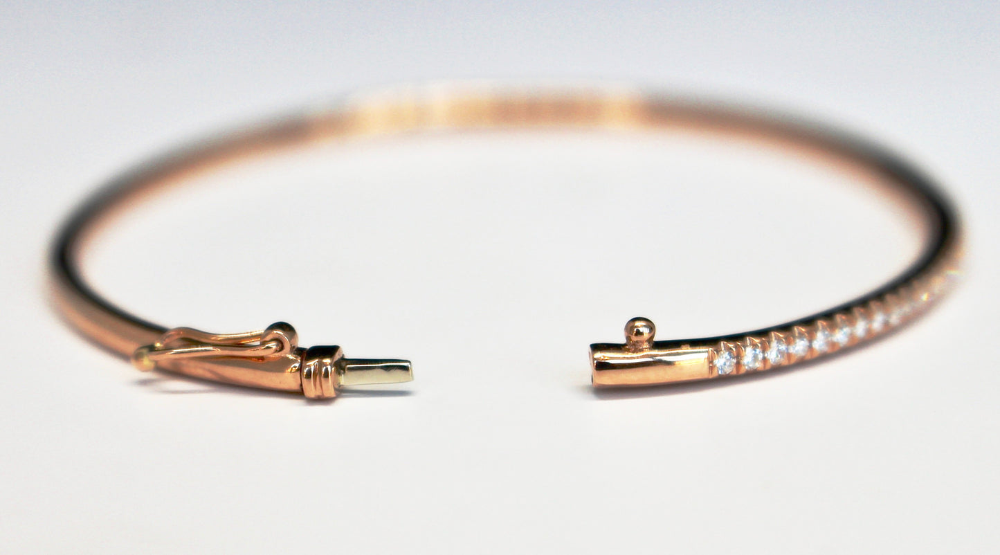 Slim Diamond Bangle
