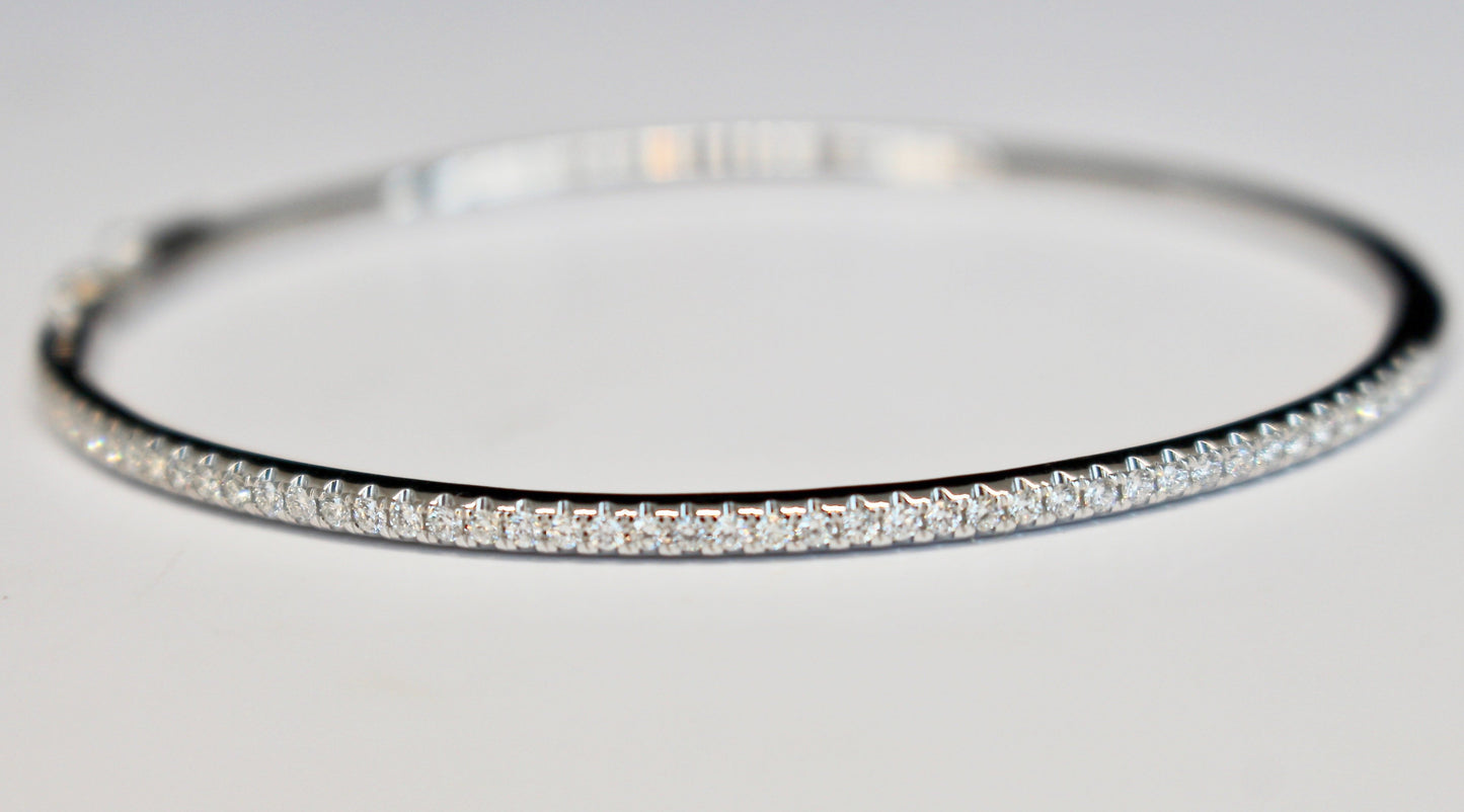 Slim Diamond Bangle