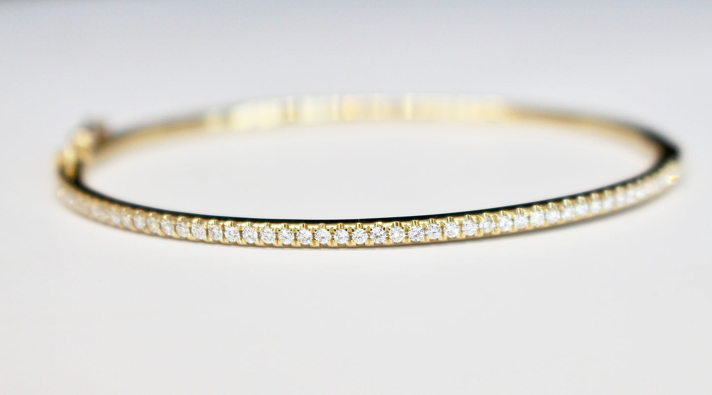 Slim Diamond Bangle
