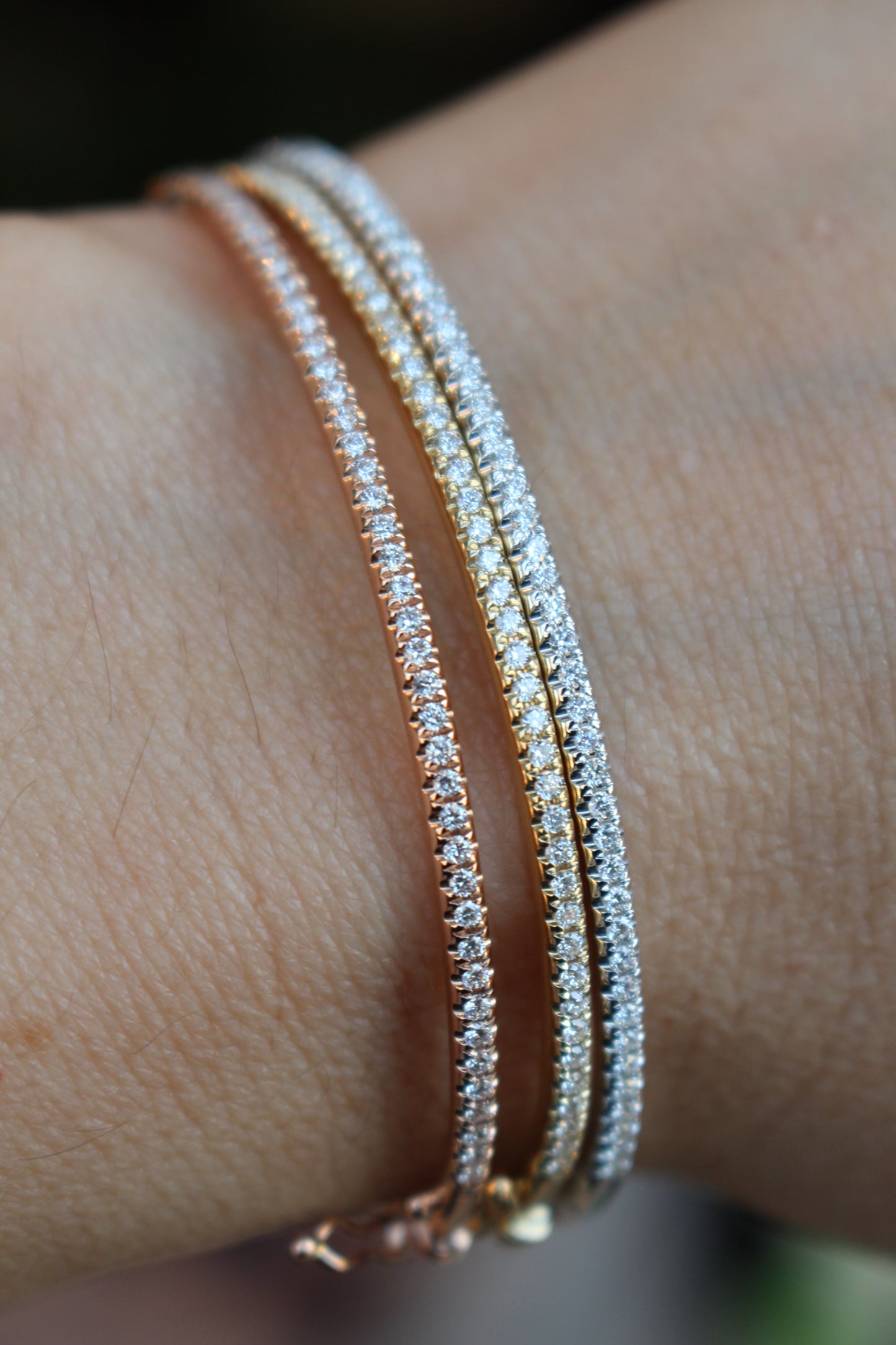 Slim Diamond Bangle
