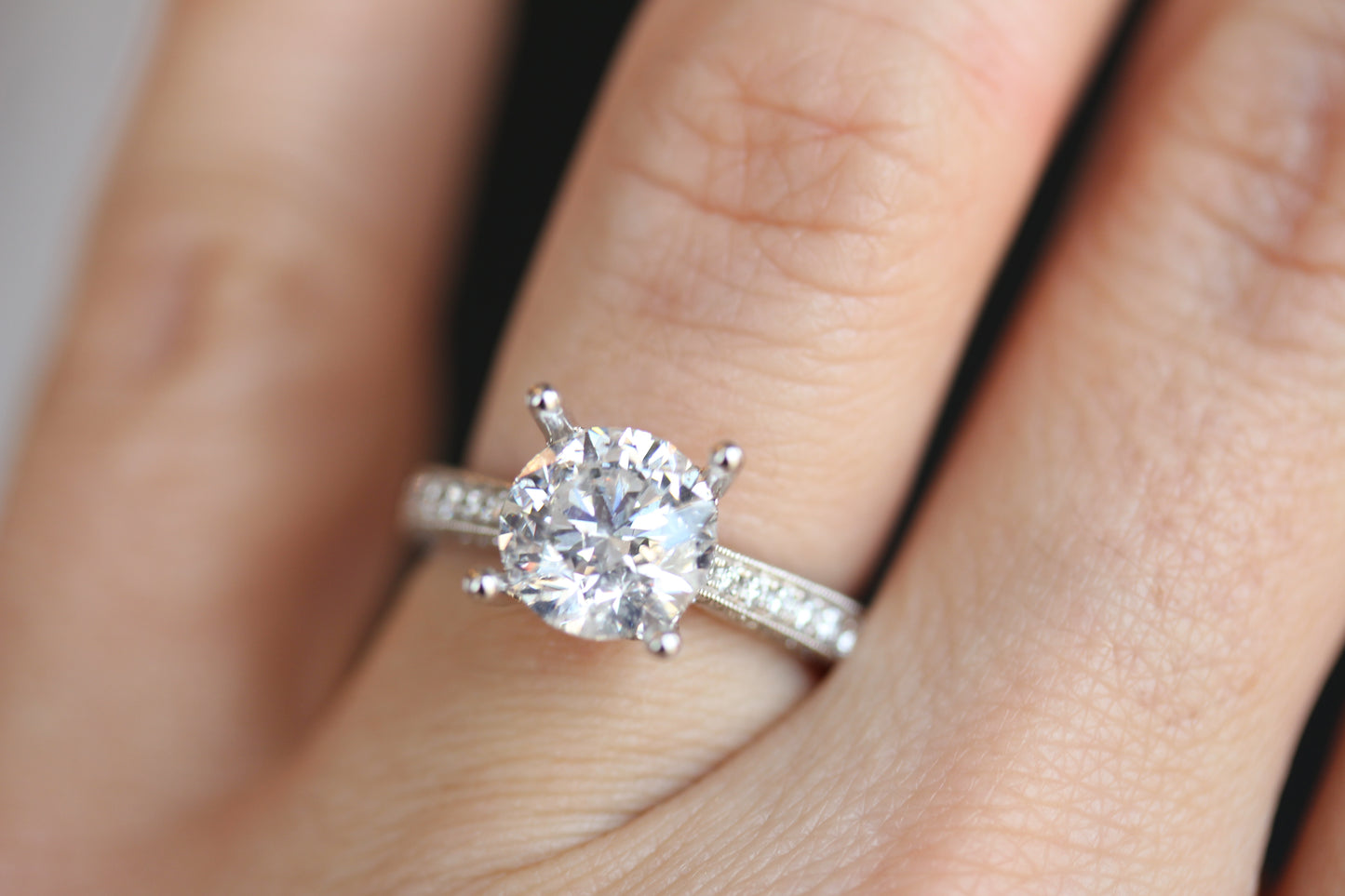 diamondaire diamond engagement ring