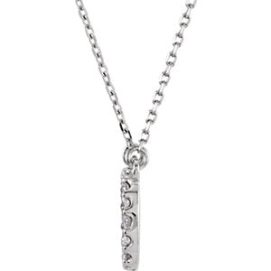 Diamond initial necklace
