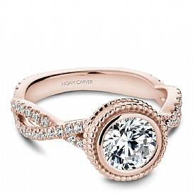 Shared Prong Engagement Ring R010-01RM