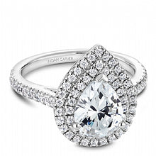 double halo pear shaped engagement ring