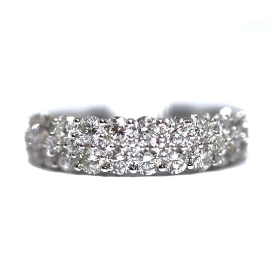3 Row Graduated Diamond Wedding Band