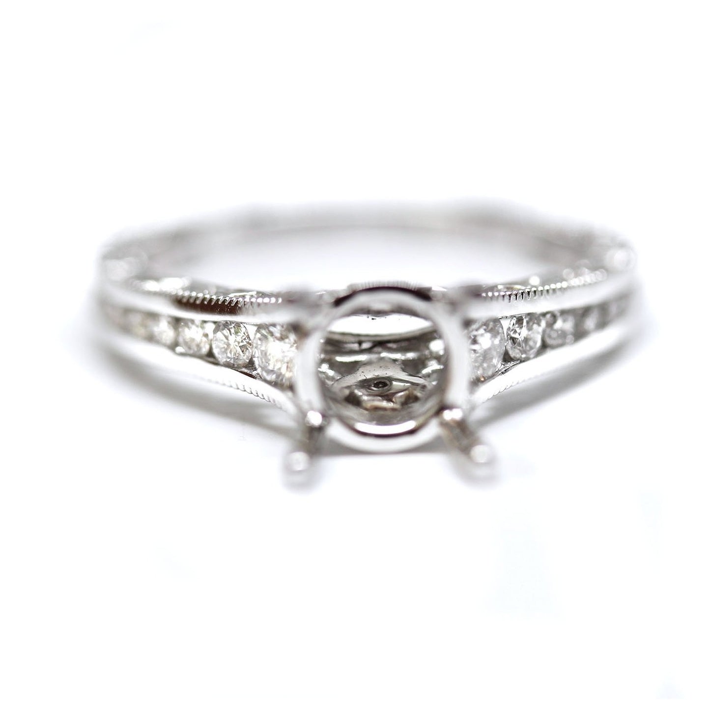 Channel Set Diamond Engagement Ring