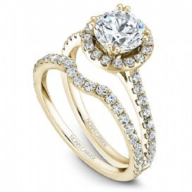 Shared Prong Halo Engagement RIng B007-01YM