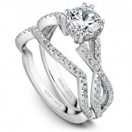 Shared Prong Engagement Ring B004-03WM