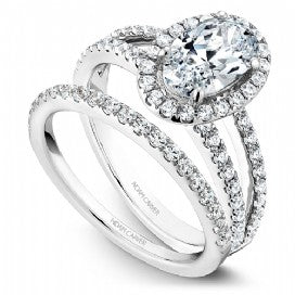 Shared Prong Engagement Ring B092-02WM