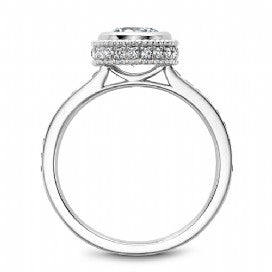 Channel Set Engagement Ring R017-01WM