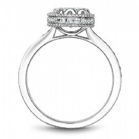 Channel Set Engagement Ring R012-01WM