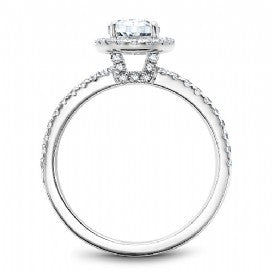 Shared Prong Engagement Ring B092-02WM
