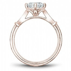 Rose Gold Vintage Styled Engagement Ring
