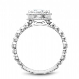 Channel Set Engagement Ring R004-01WM