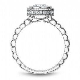 Channel Set Engagement Ring R019-01WM