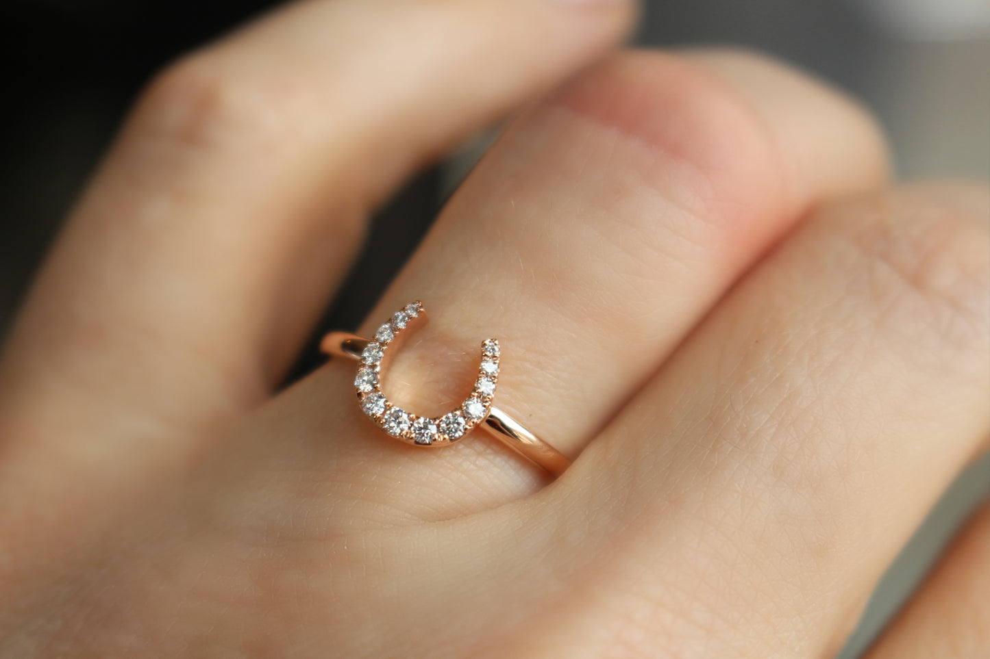 Diamond Horseshoe Ring