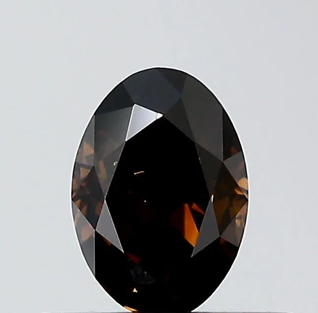 0.34ct Oval Natural Diamond (Colour Brown, Clarity VS2, Cut VG, IGI Certified)