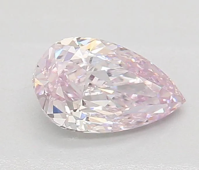 0.51ct Pear Natural Diamond (Colour Light Pink, Clarity VS2, GIA Certified)