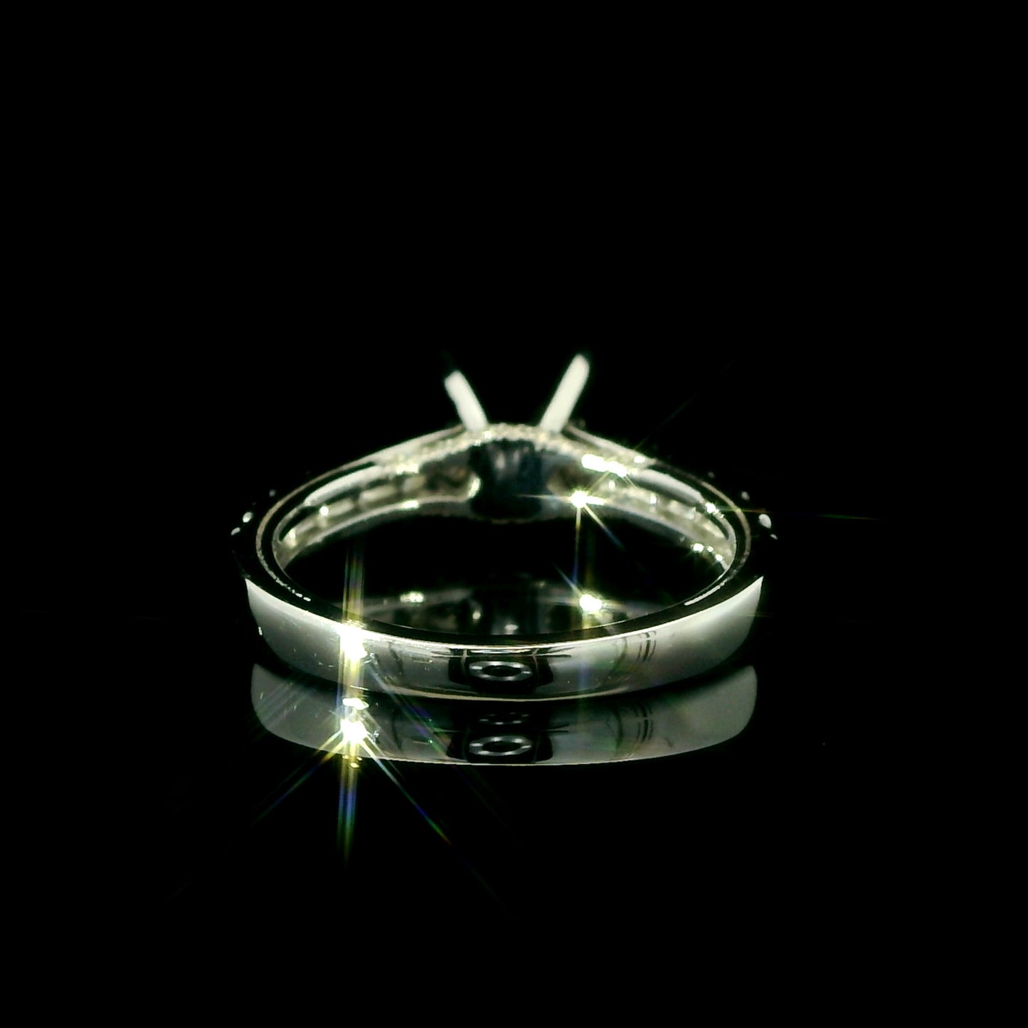 Classic Shared Prog Diamond Semi-Mount Engagement Ring