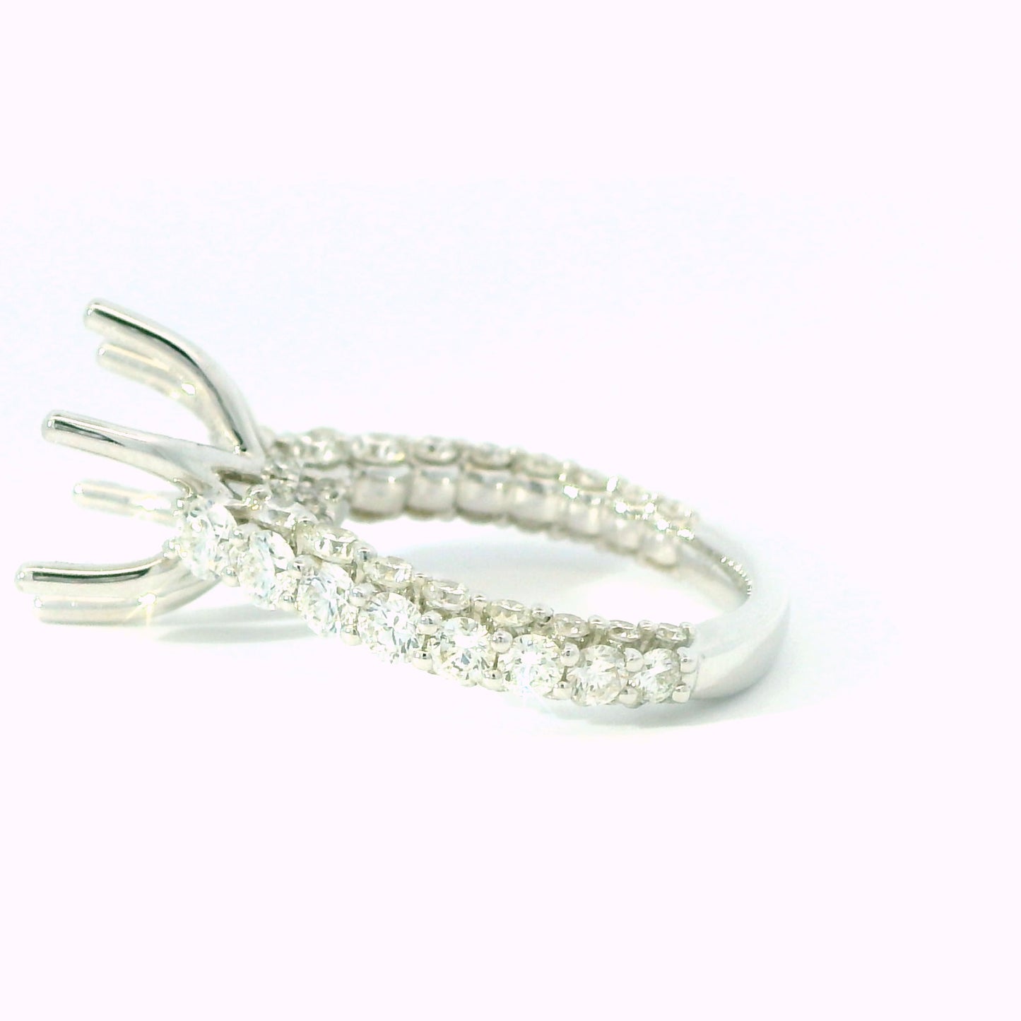 6-Prong Diamond Semi-Mount Engagement Ring