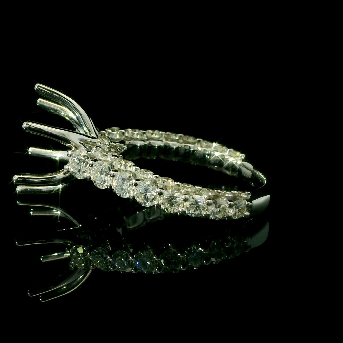 6-Prong Diamond Semi-Mount Engagement Ring