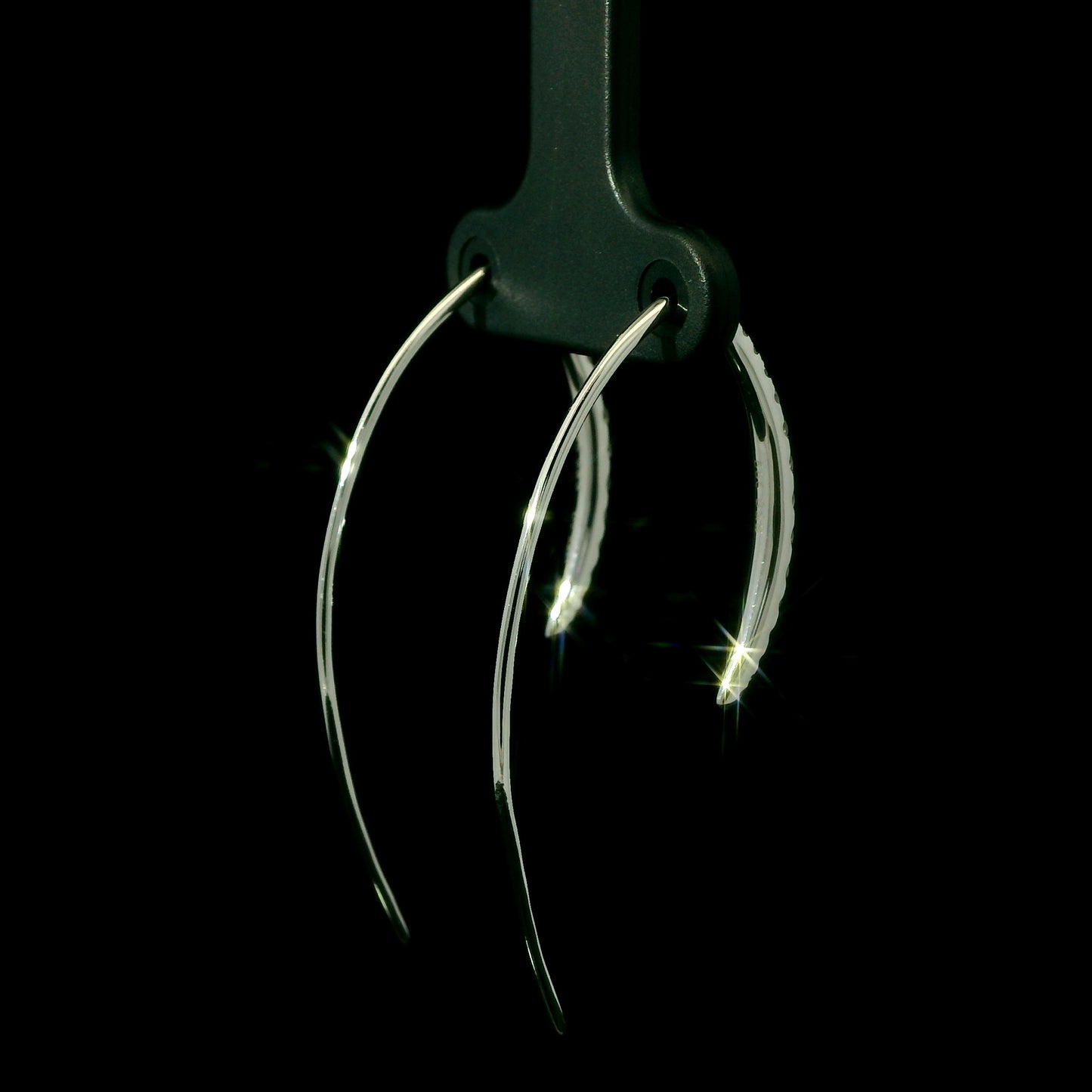 Diamond Threader Elongated Drop Earrings