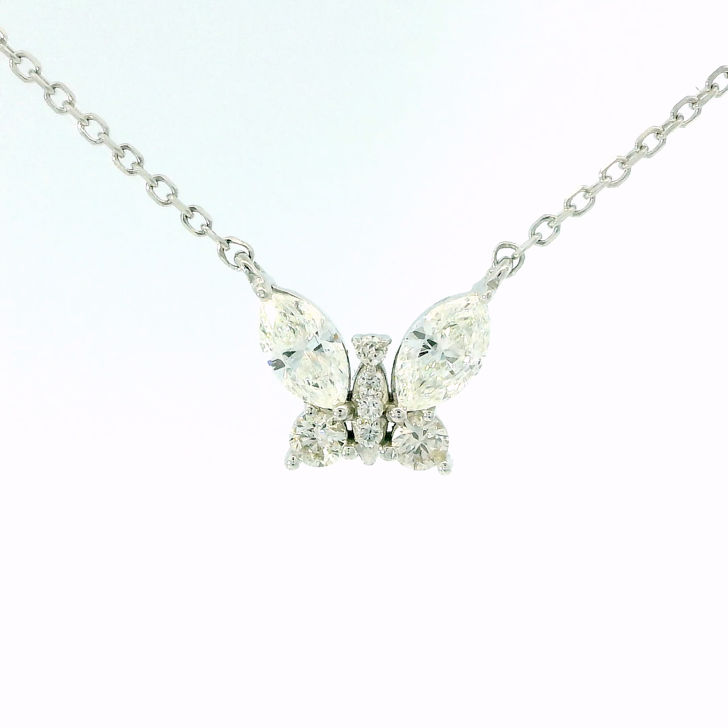 Marquise Diamond Butterfly Necklace